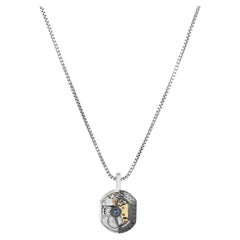 Collier squelette Tonneau avec saphir bleu (édition limitée)