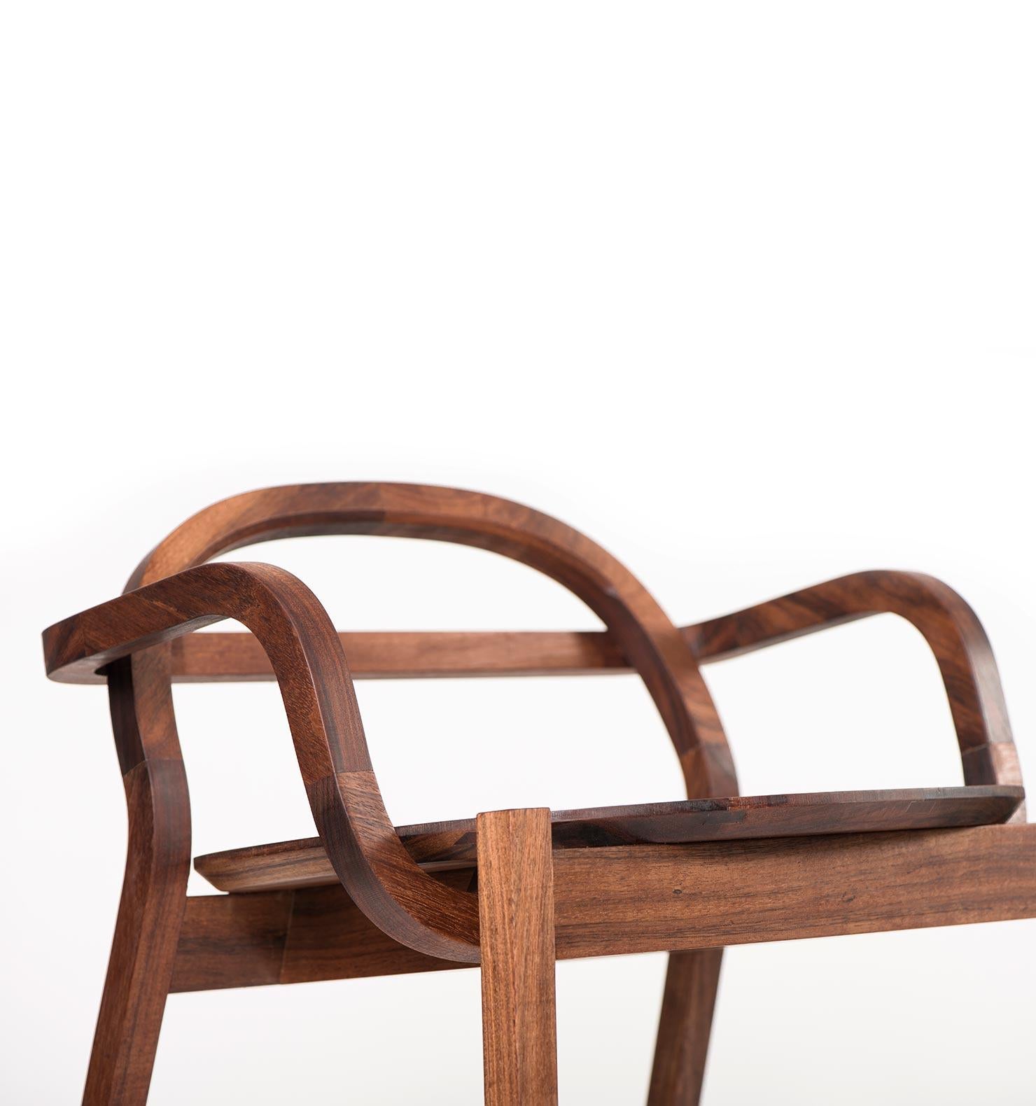 Hand-Crafted TONO Cs Chair, Mexican contemporary Accent Chair by Emiliano Molina for CUCHARA For Sale