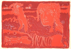 Girls - Original Etching by Tono Zancanaro - 1962