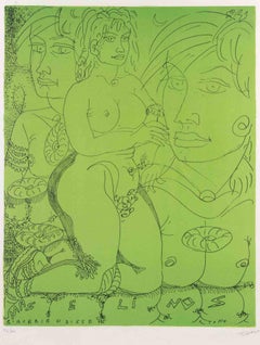 Maselinos Circeria Odissea - Litografia di Tono Zancanaro - Anni '70