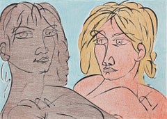 Paolo e Francesca - Lithograph by Tono Zancanaro - 1981