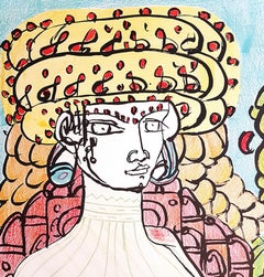 Poppea II - Lithograph by T. Zancanaro - 1981