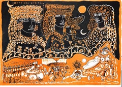 Vento del Sud (South Wind) - Original Lithograph by T. Zancanaro - 1976