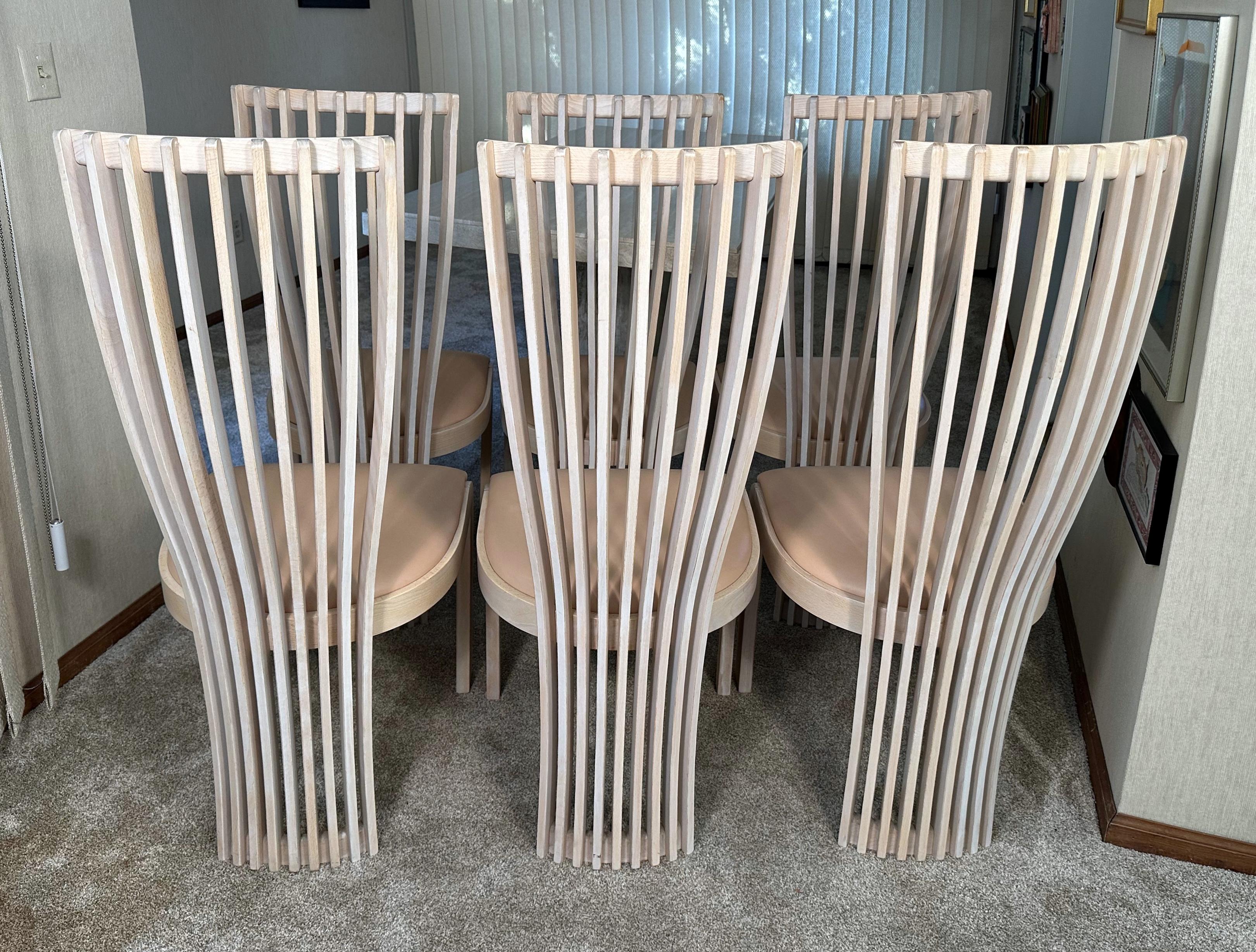 Esszimmerstühle „Tonon“ für Roche Bobois, 6er-Set (Postmoderne) im Angebot
