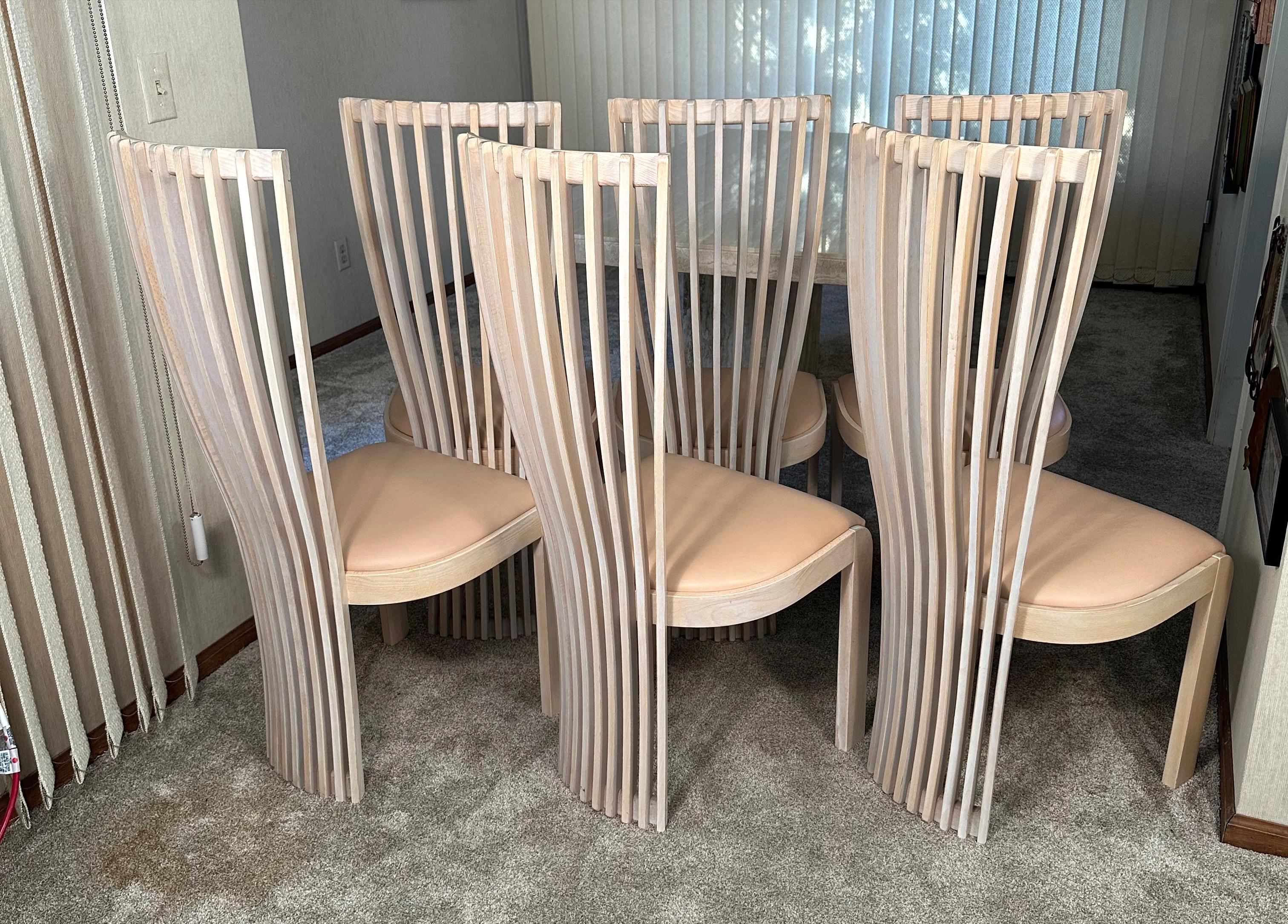 Esszimmerstühle „Tonon“ für Roche Bobois, 6er-Set (Gekälkt) im Angebot