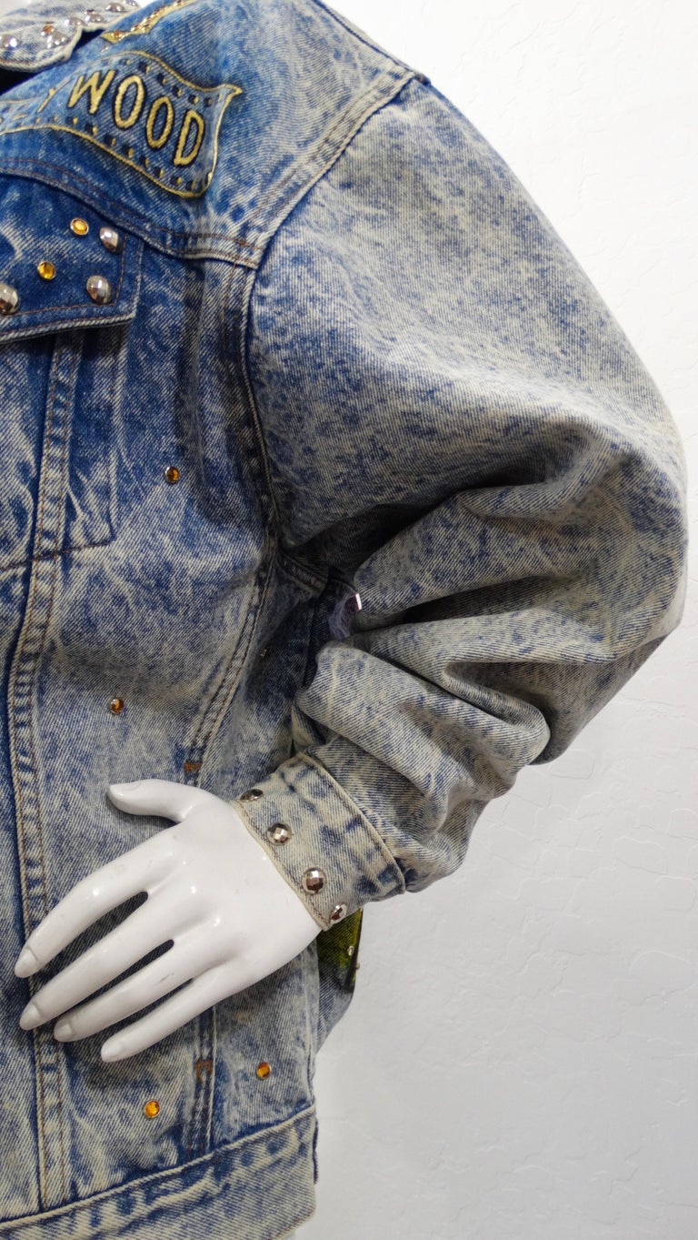 Tony Alamo "Hollywood" Diamante Embellished Jean Jacket For Sale at 1stDibs