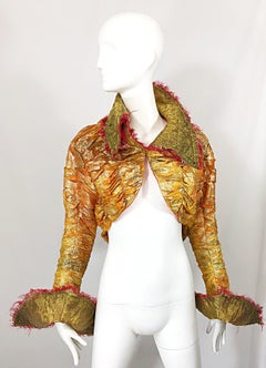 Veste boléro courte Avant Garde faite à la main Paul Tazewell, lauréat du Tony Award