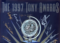 1997 Tony Awards Poster Signed by Celebrity Presenters Autographed Broadway