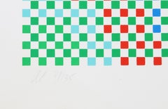 Senza titolo, serigrafia Op Art di Tony Bechara