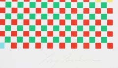 Senza titolo, serigrafia Op Art di Tony Bechara