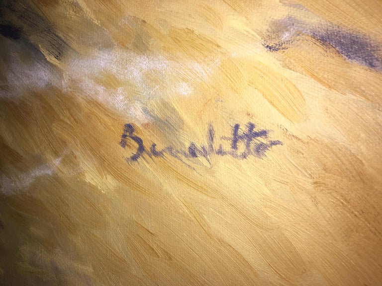 Tony Bennett - Couple at Malibu Beach, Oil Painting by ...