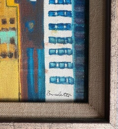 Legendary Tony Bennett "NYC Cityscape" Contemporary Oil Urban Landscape