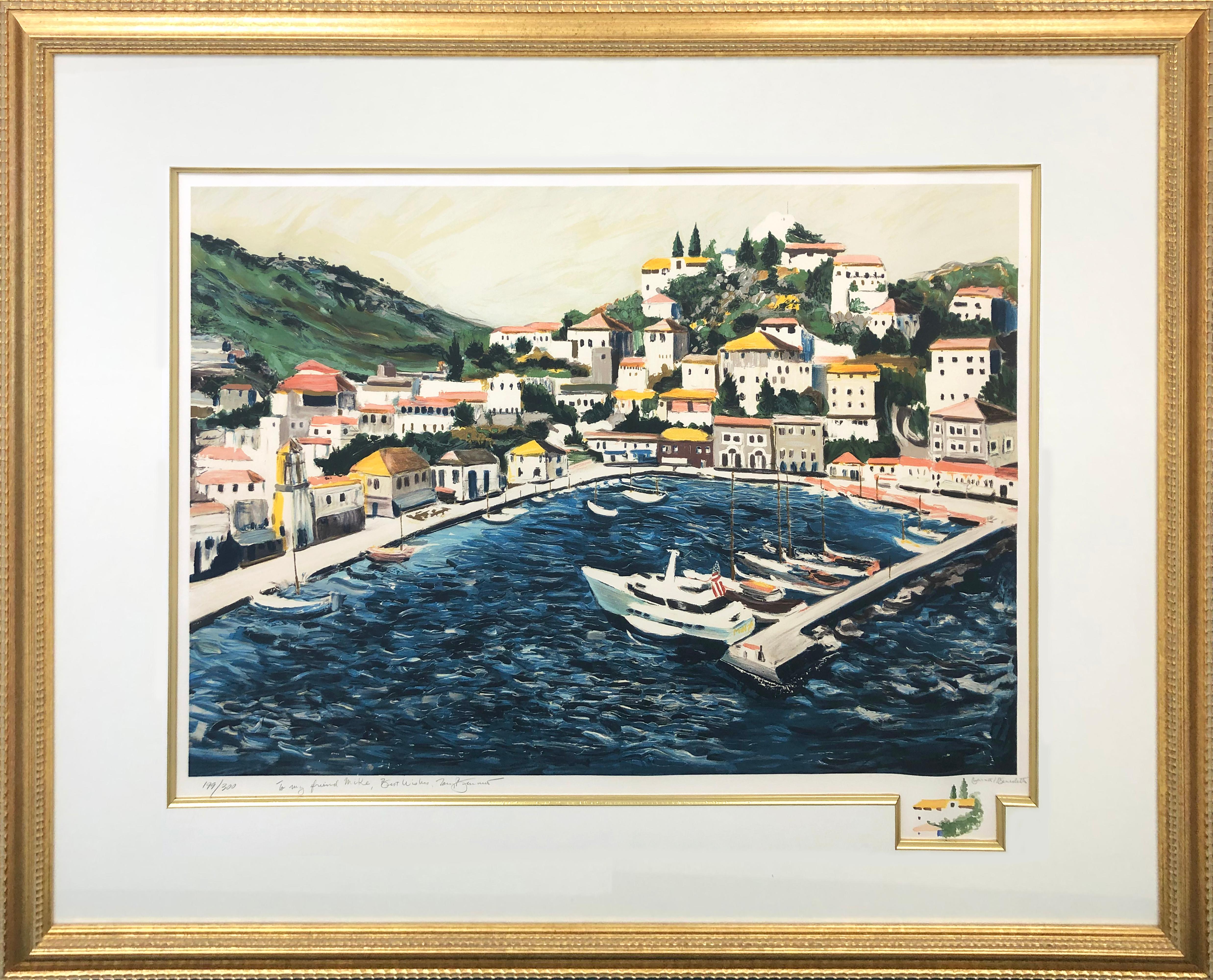 Tony Bennett Landscape Print - GREEK PORT