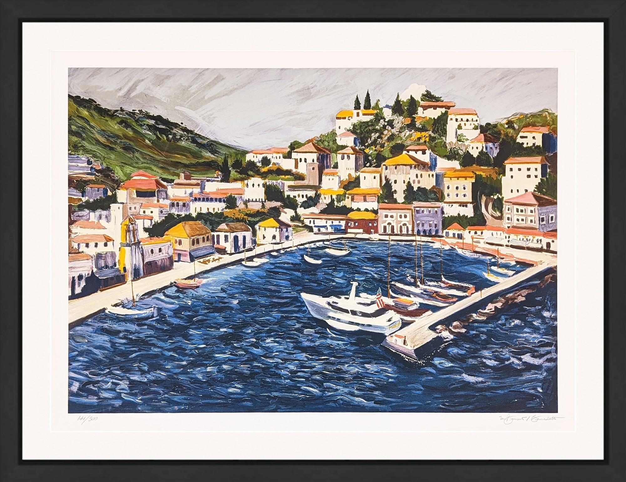 Tony Bennett Landscape Print - GREEK PORT