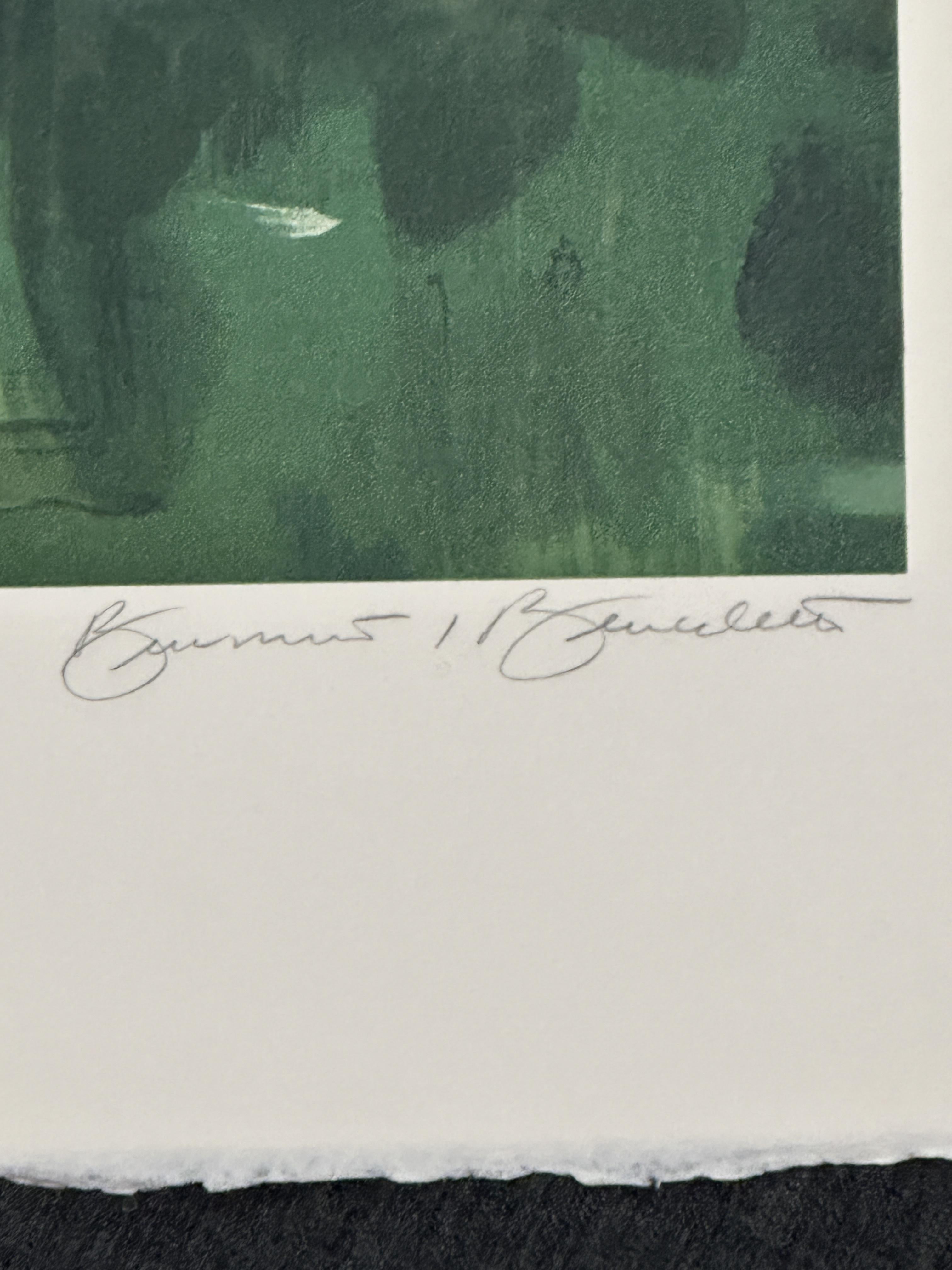 Tony Bennett
Título: Amantes en el jardín de Monet
Litografía
Firmado y marcado PP 1/10 ( Prueba de imprenta )
Tamaño del papel: 30