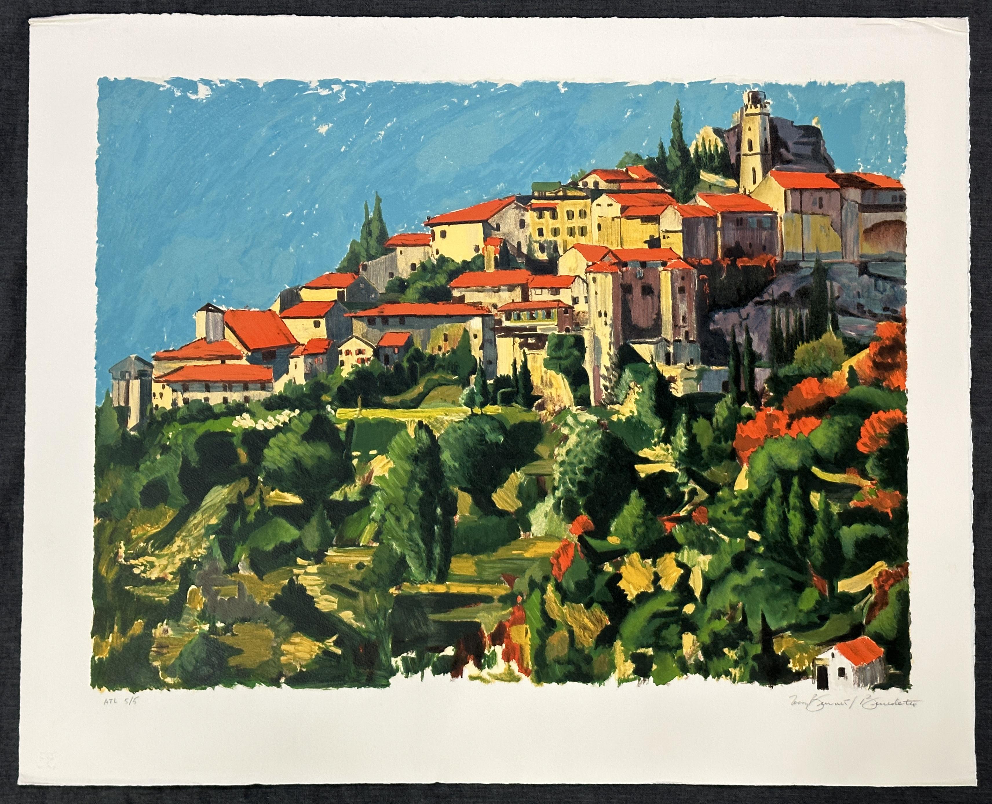 South Of France 1994 Signed Limited Edition Lithograph - Print by Tony Bennett