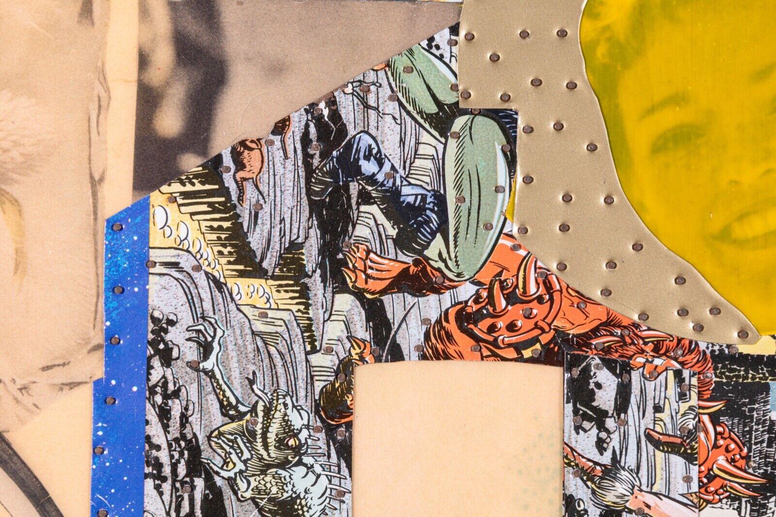 Tony Berlant 7 août 1958 Icone #9 1991 Pop Art Found Metal Collage en vente 1