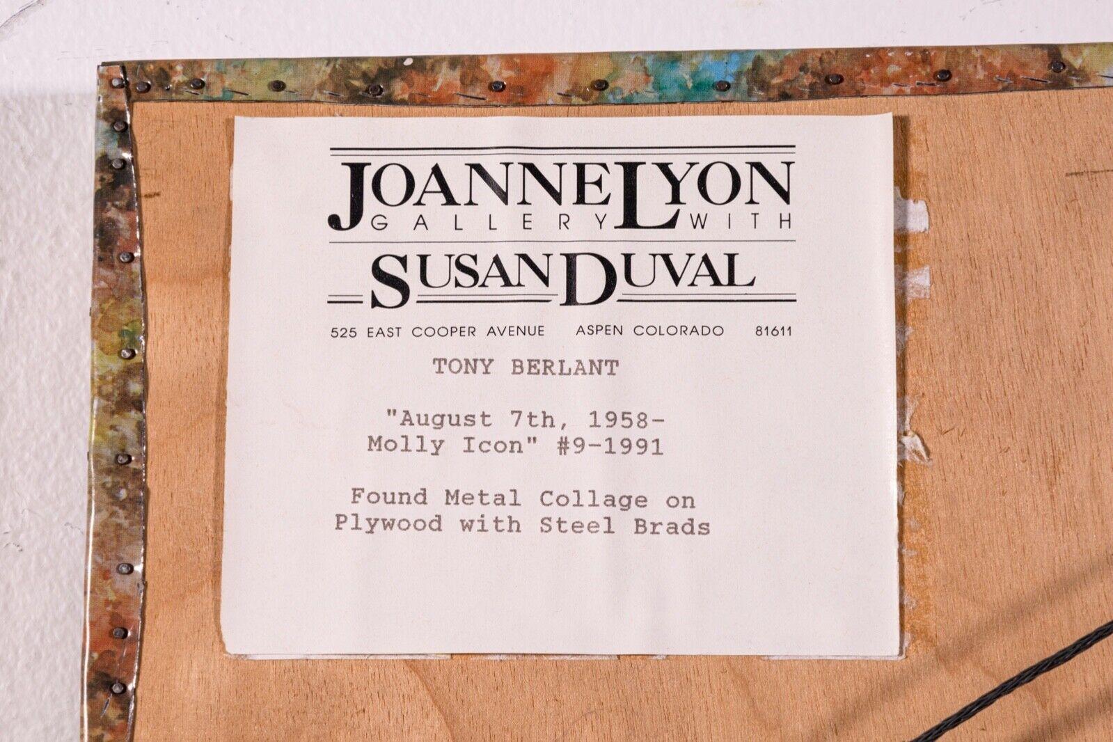 Tony Berlant 7 août 1958 Icone #9 1991 Pop Art Found Metal Collage en vente 3