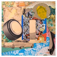 Tony Berlant August 7th, 1958 Molly Icon #9 1991 Pop Art Found Metal Collage