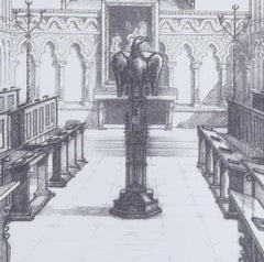 Corpus Christi College, Cambridge Chapel, Druck von Tony Broderick