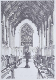 Corpus Christi College, Cambridge Chapel print by Tony Broderick