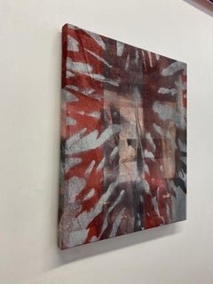 Red, abstract, painting