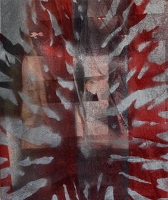 Red, abstract, painting