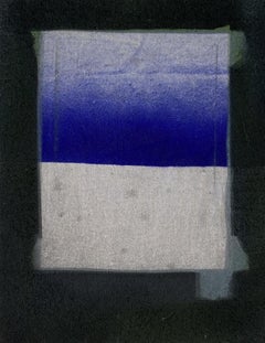 Unique, Abstract, blue, white, black, canvas, Painting
