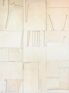 9 piece, plywood, raw, instillation, wall sculpture