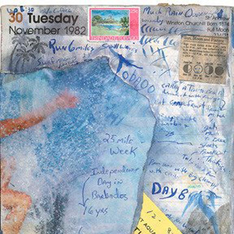 Diari di surf: Giorno 8, Tobago, 30 novembre - 1 dicembre 1982 - Mixed Media Art Contemporaneo di Tony Caramanico