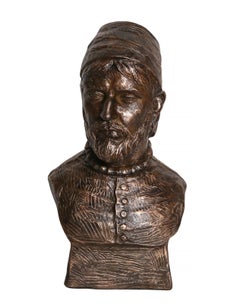 Portrait of a Man, American Realist Bronze Sculpture after Tony Cipriano