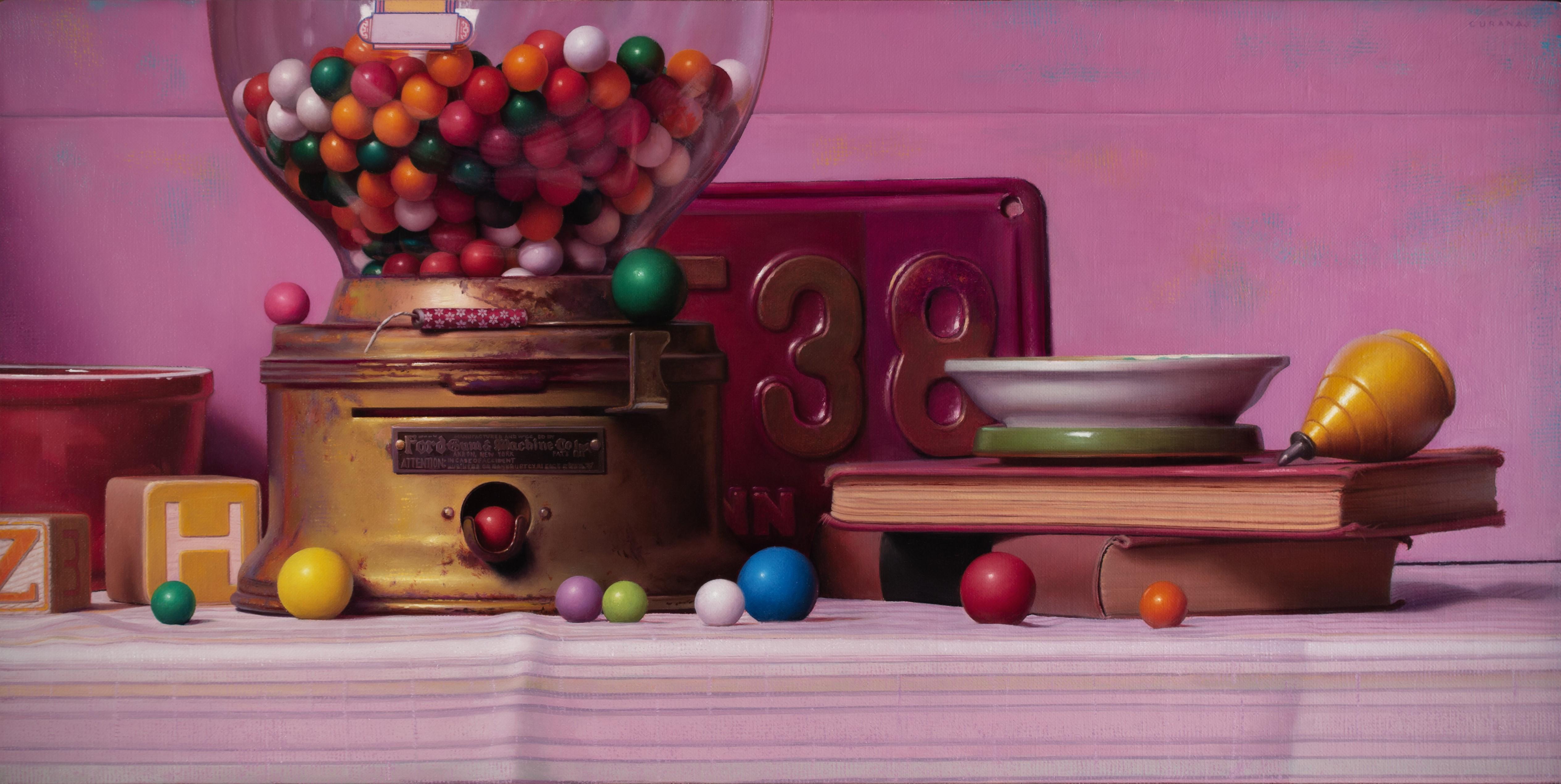 « Study for 'Kaleidoscope' de Tony Curanaj, peinture à l'huile originale