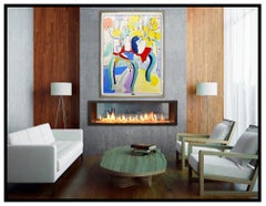 Tony Curtis Large Original Oil Painting On Canvas Signed Still Life Modern Art