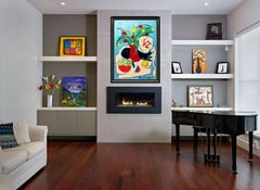 Tony Curtis Large Original Painting Oil On Canvas Signed Floral Still Life Art
