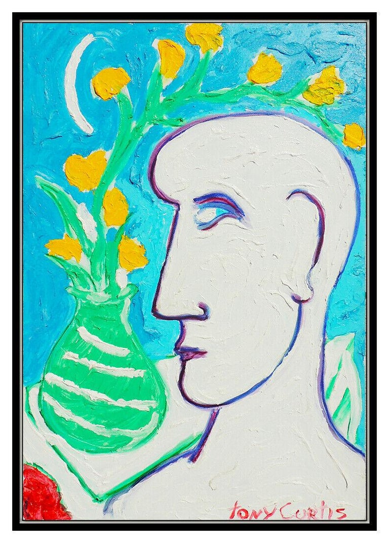 Tony Curtis Tony Curtis Original Portrait Painting Oil On Canvas