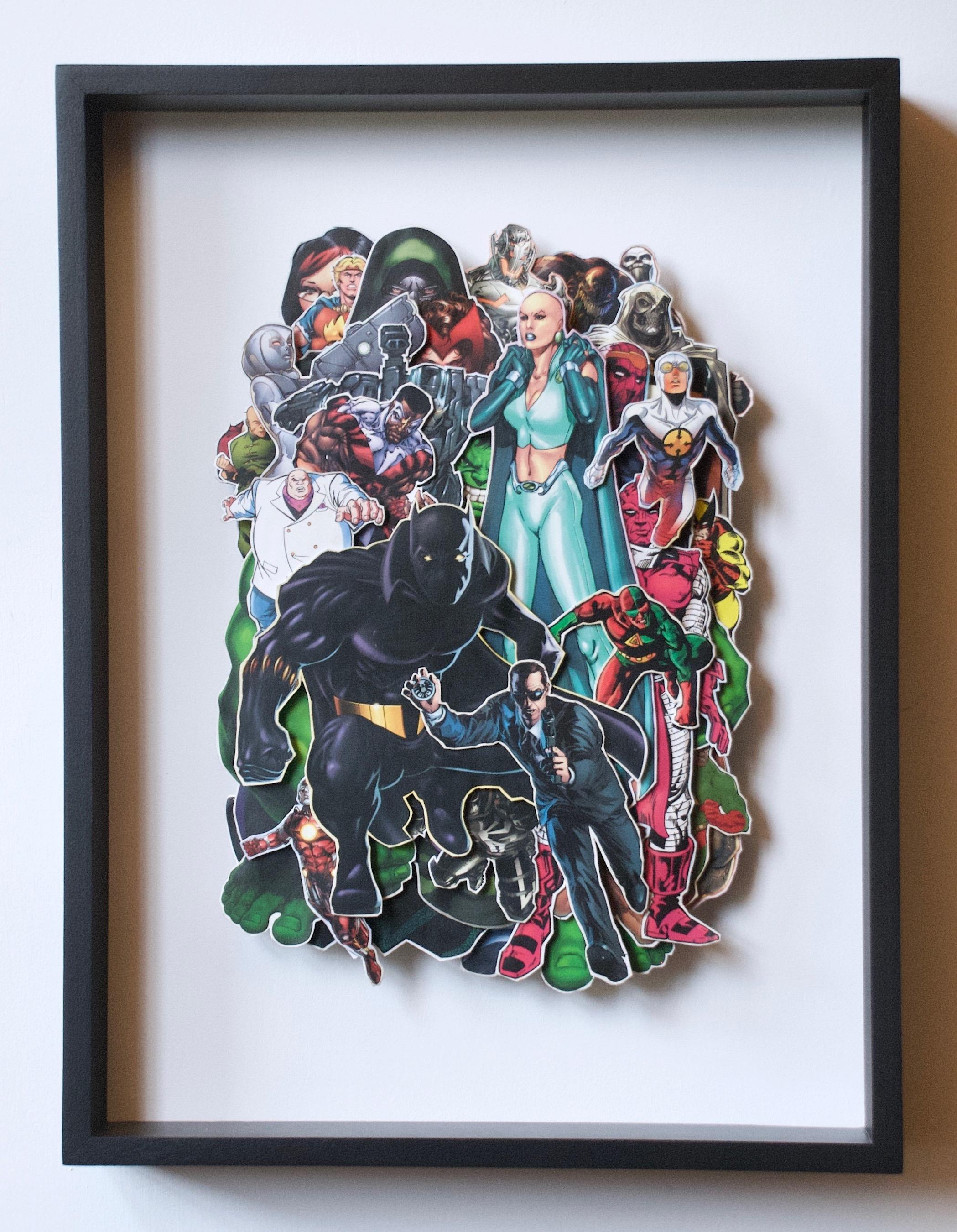 Black Panther - Mixed Media Art by Tony Dagradi