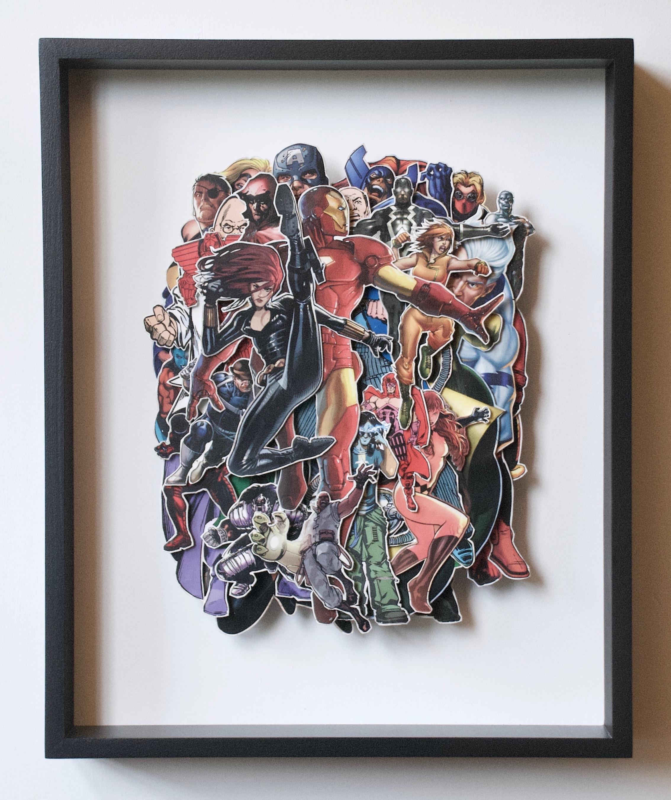 Der eiserne Mann – Mixed Media Art von Tony Dagradi