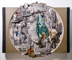 "Sueños de mar" -- Escultura mural collage de Tony Dagradi