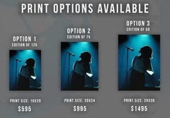 Bono of U2 Silhouette on Stage Fine Art Print