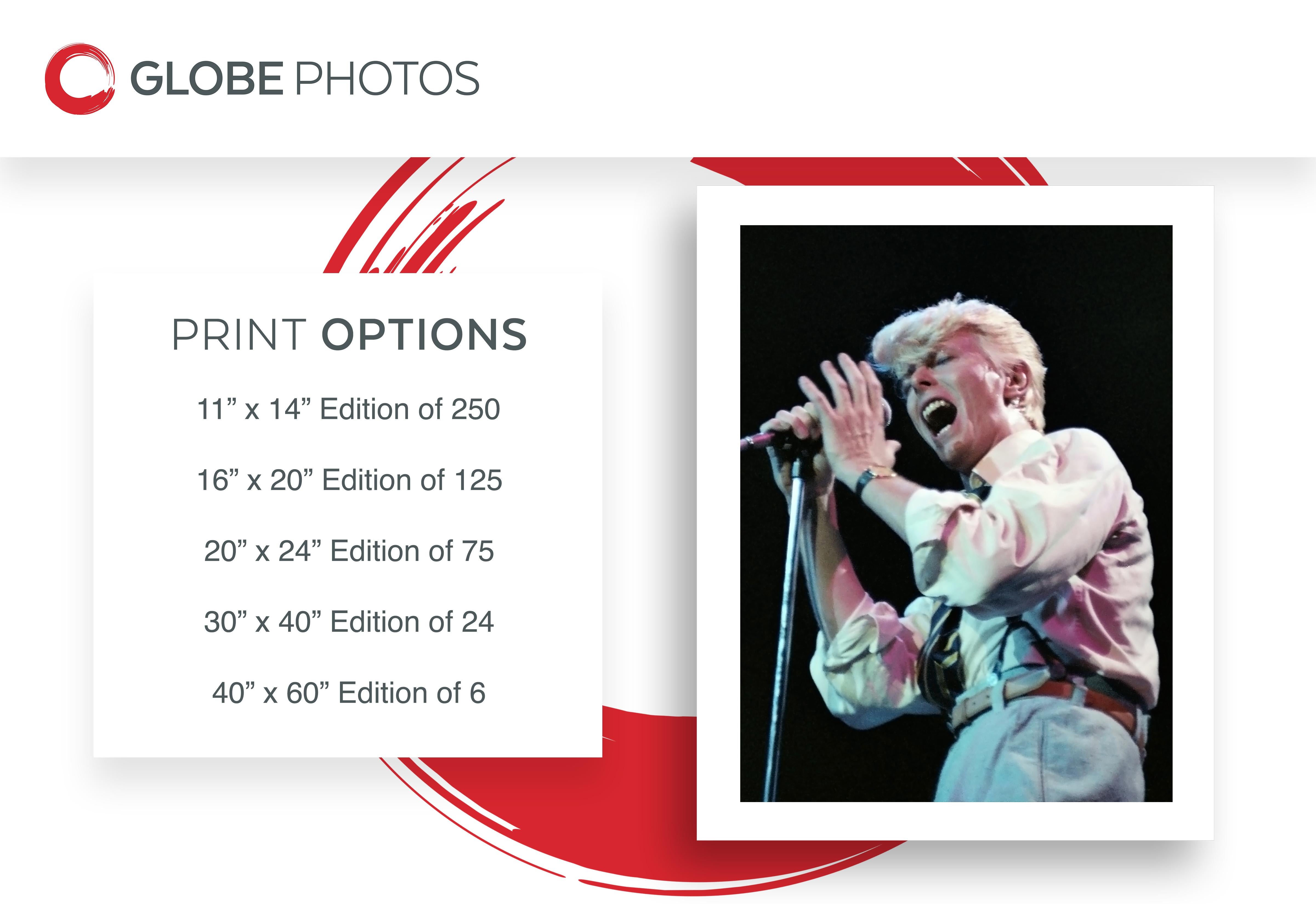 David Bowie aufrious Moonlight Tour – Photograph von Tony Defilippis