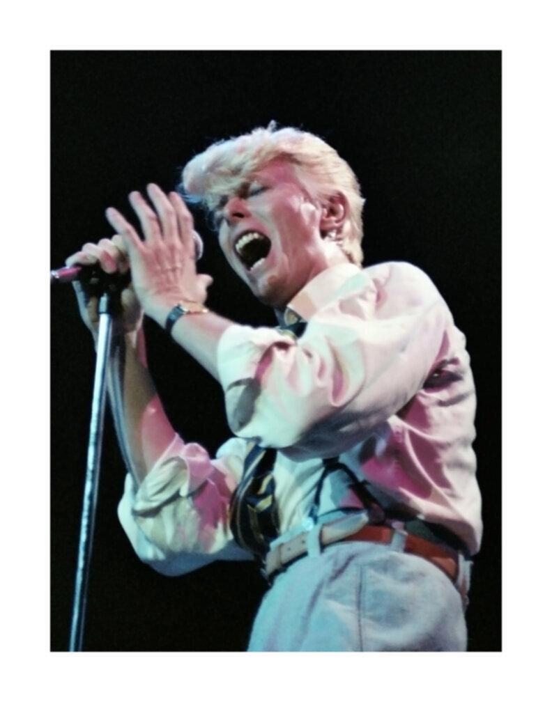 Tony Defilippis Color Photograph - David Bowie on Serious Moonlight Tour
