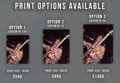 Eddie Van Halen Smiling on Stage Fine Art Print