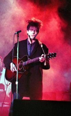 Vintage Ian McCulloch of Echo and the Bunnymen on Stage Fine Art Print