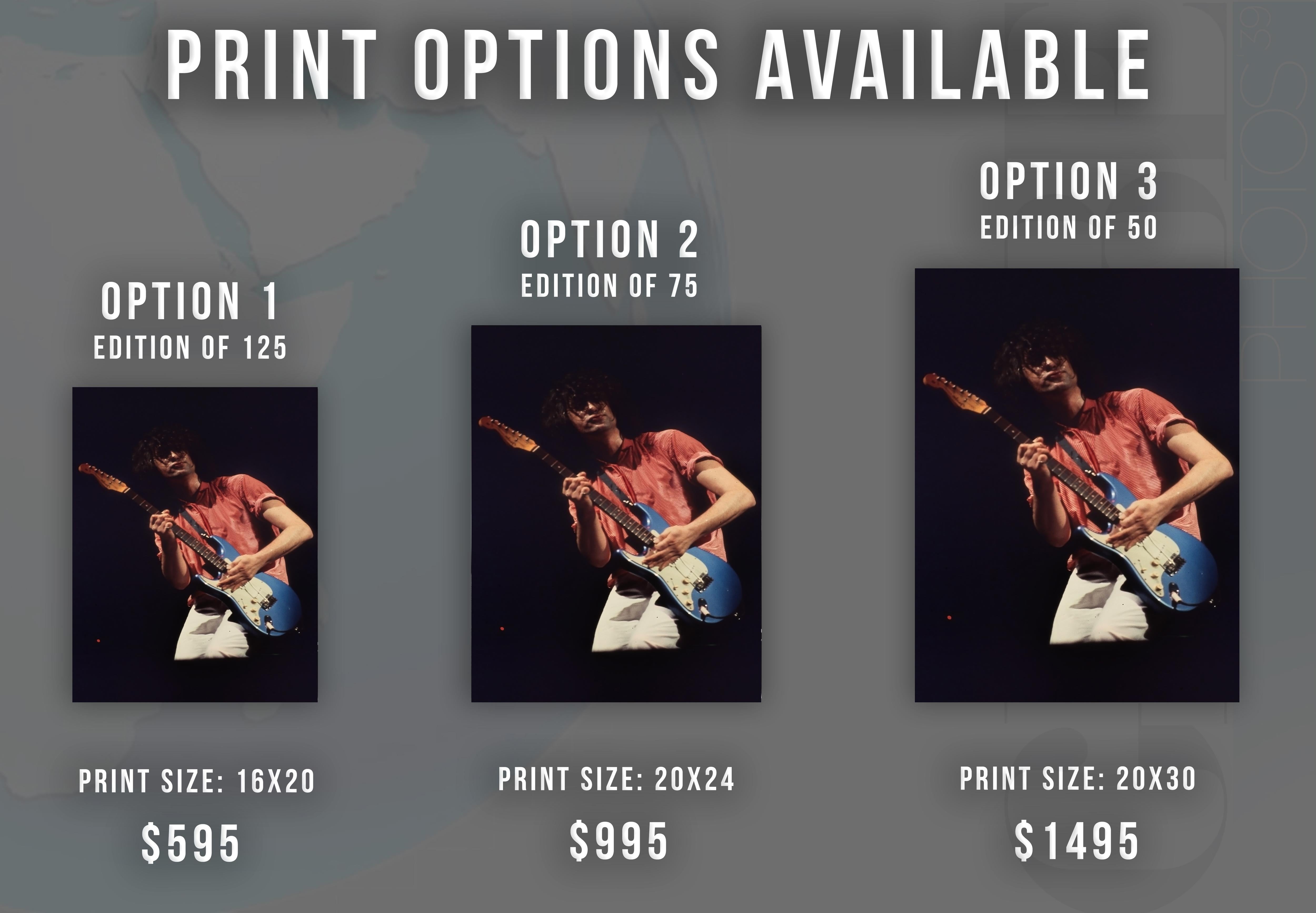 Jimmy Page Playing Guitar with The Firm Fine Art Print - Photograph by Tony Defilippis