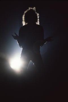 Robert Plant: Silhouette in Concert Fine Art Print