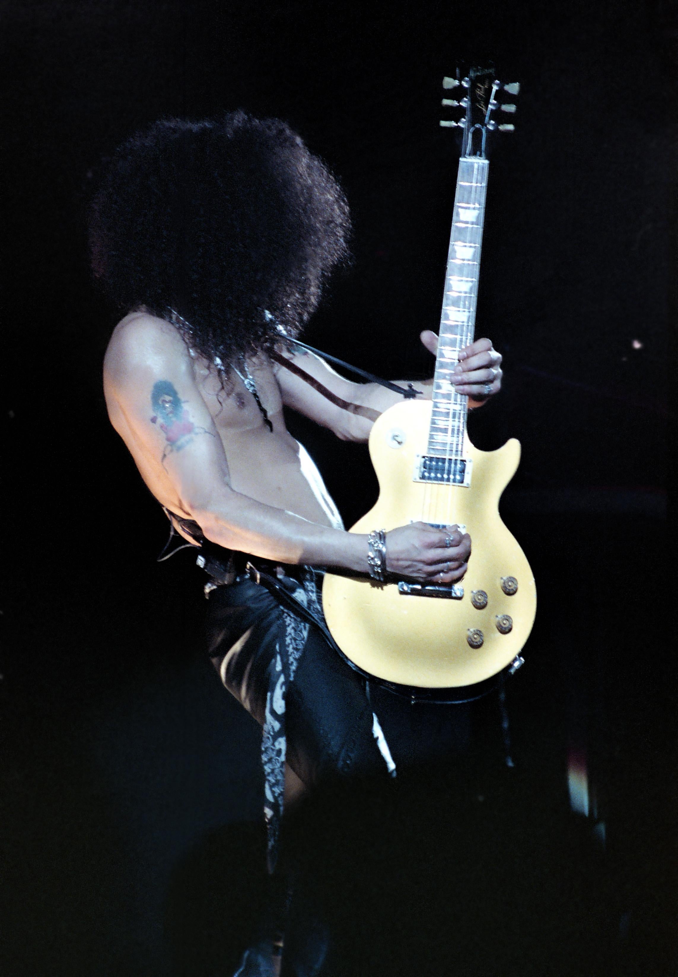 Tony Defilippis Portrait Photograph - Slash of Guns N' Roses Playing Guitar Fine Art Print