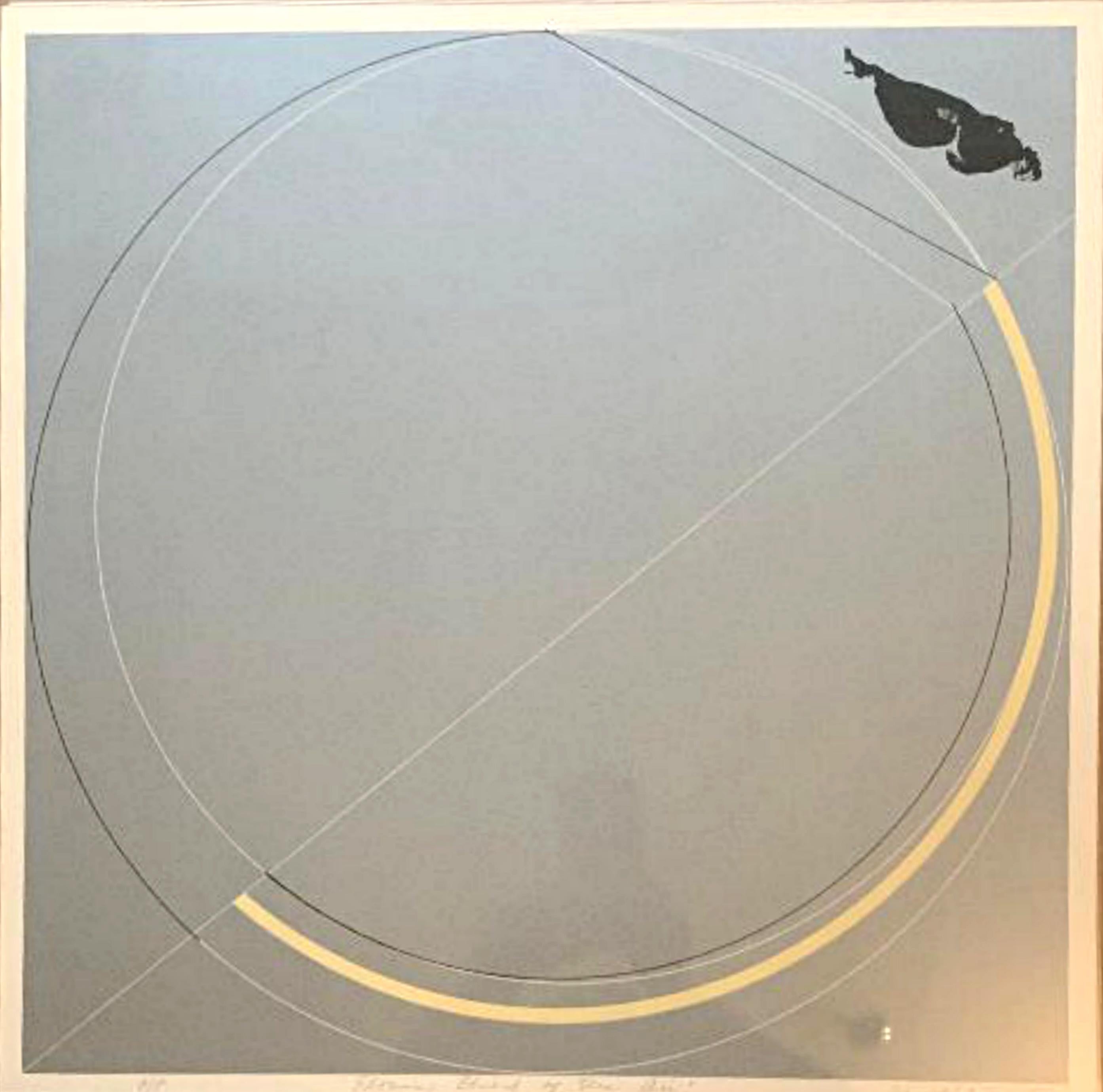 Florian, Child of Air lithograph hand signed AP framed West Coast Minimalist Art For Sale 4