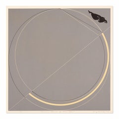 Florian, Child of Air lithograph hand signed AP framed West Coast Minimalist Art