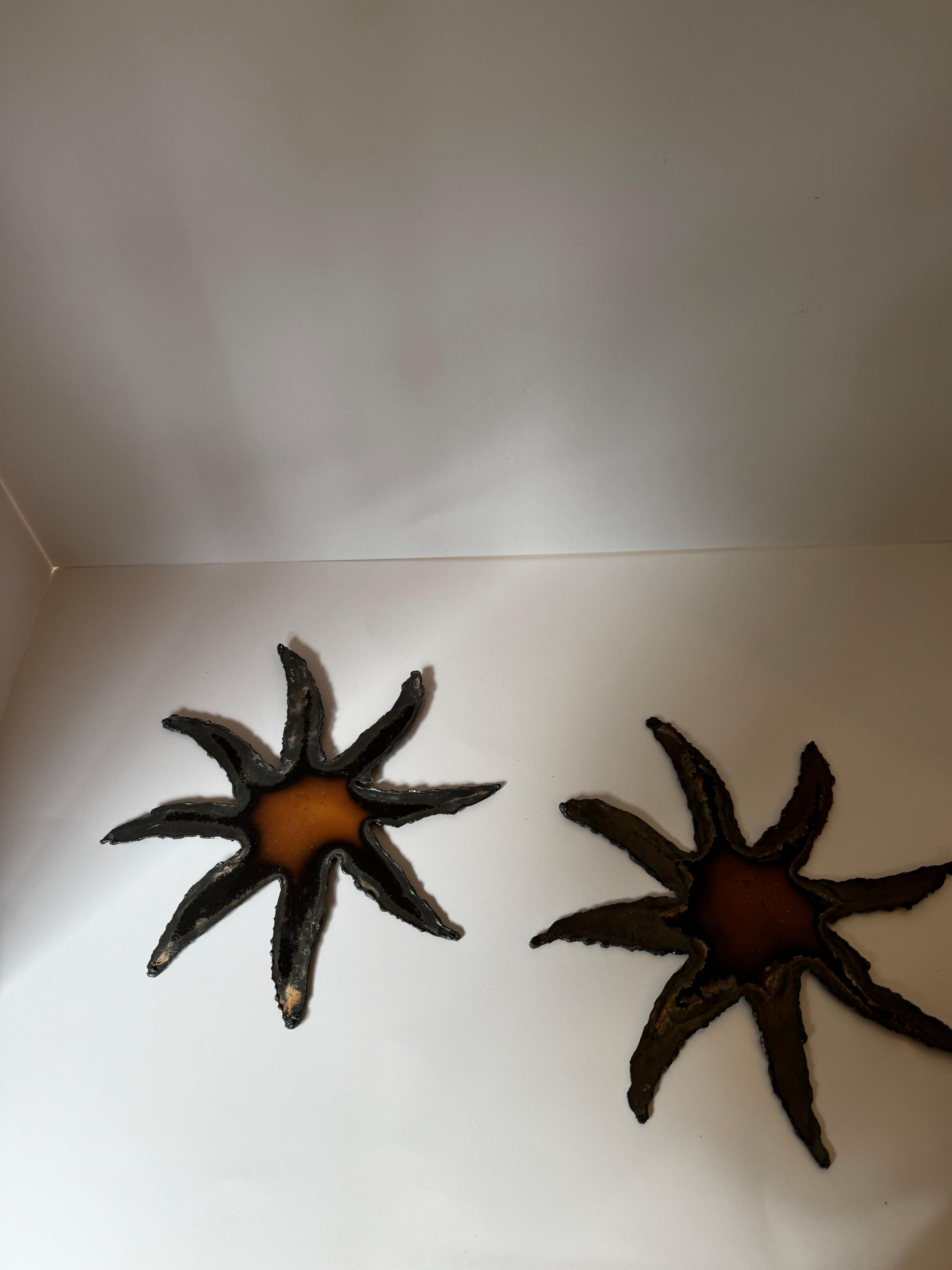 Steel Tony Duquette Dawnridge Stars, Pair For Sale