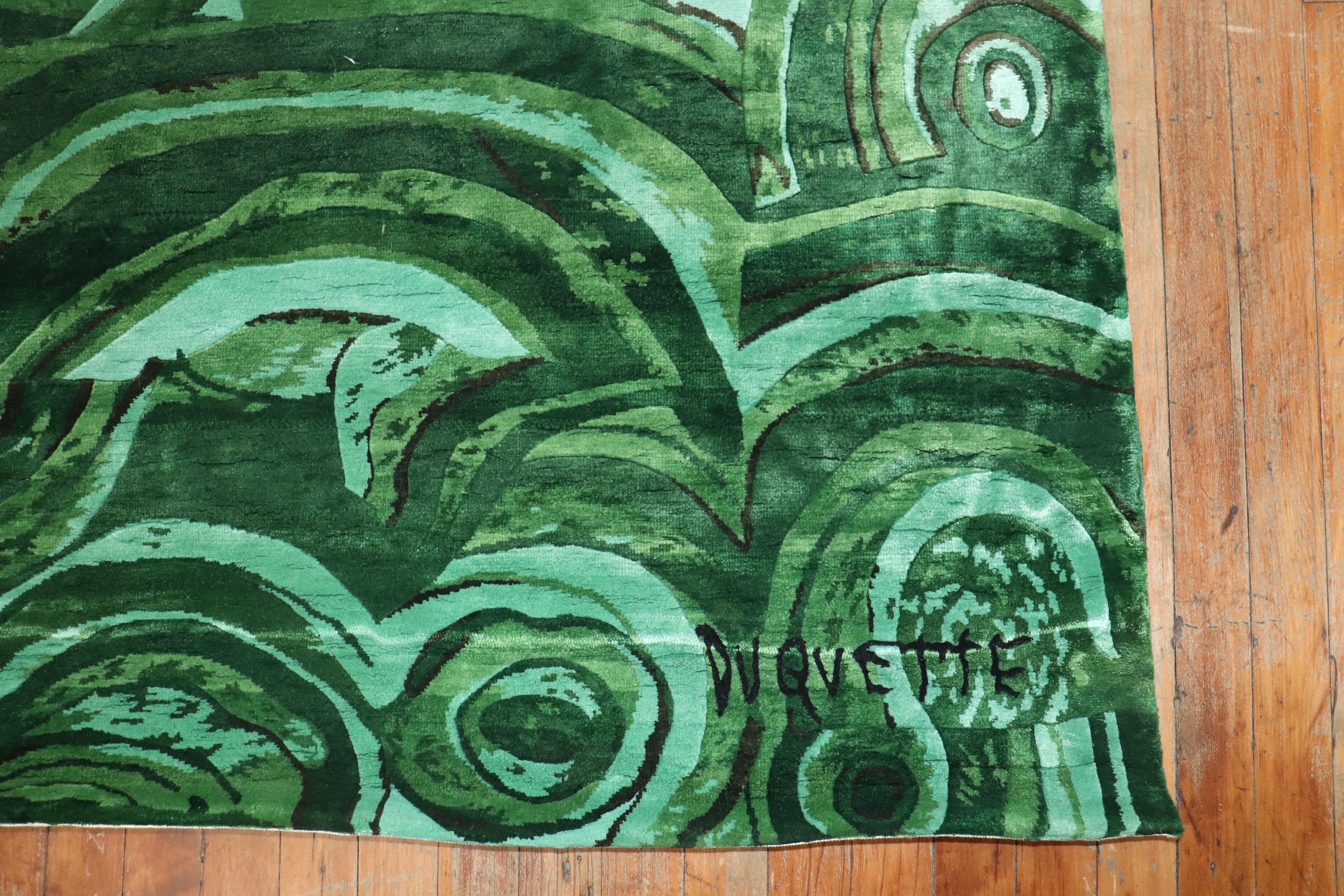 emerald green marble rug